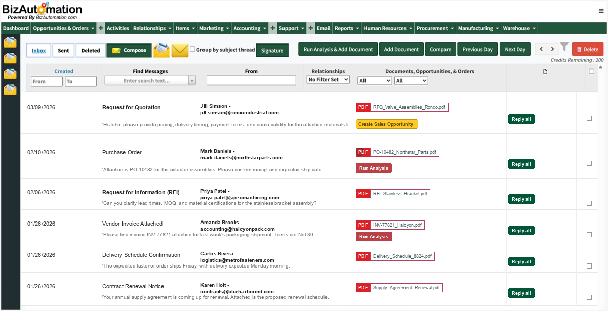 AI Powered B2B Email Inbox