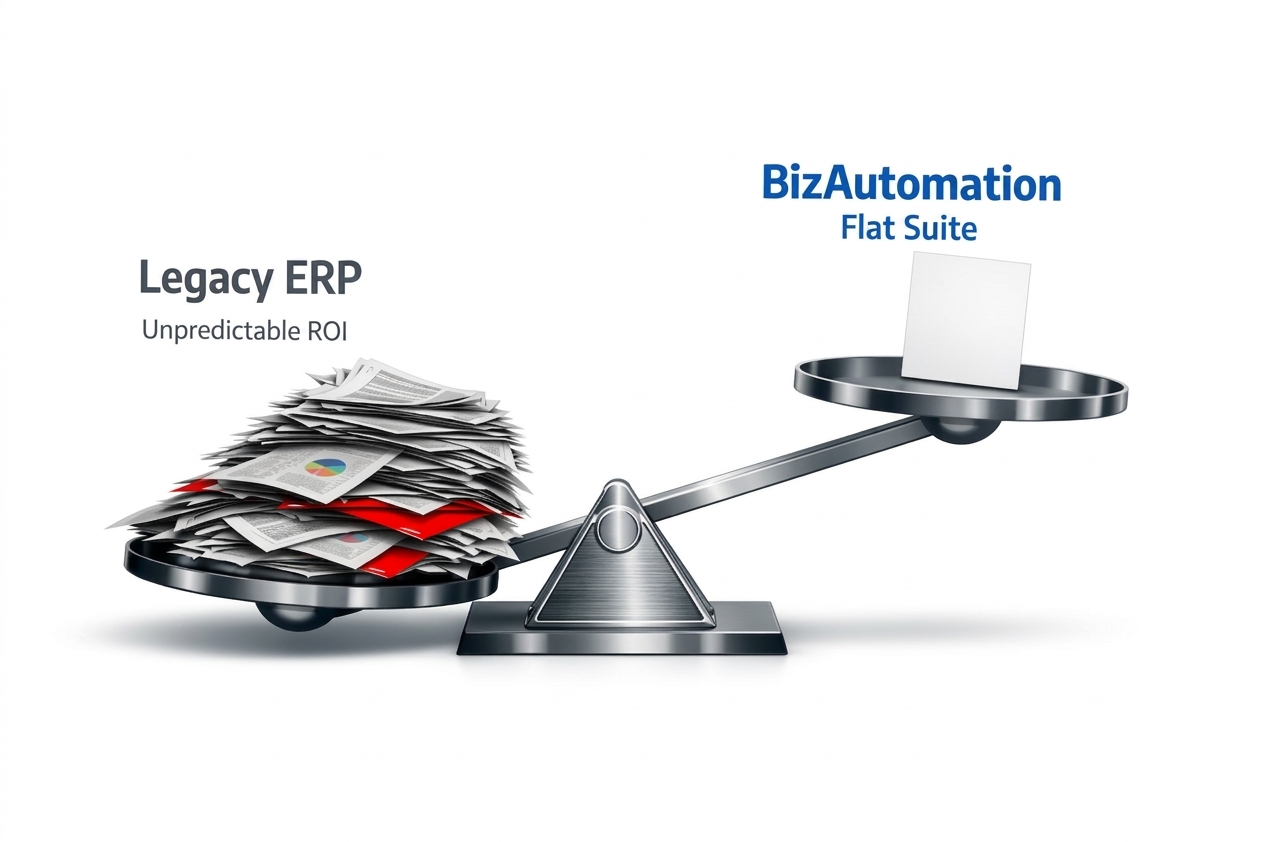 BizAutomation Transparent Pricing Dashboard