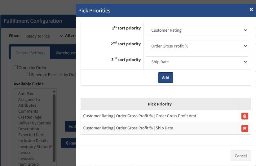 B2B Dynamic Allocation Rules