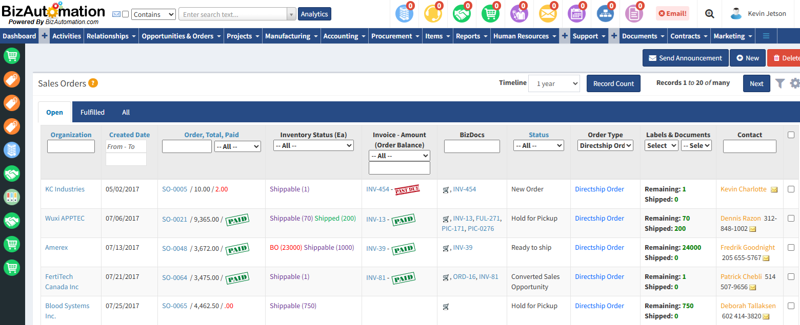 Order Management