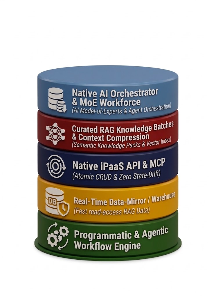 Vertically Integrated Agentic AI Architecture: Single-Engine Advantage vs. Frankenstein Middleware